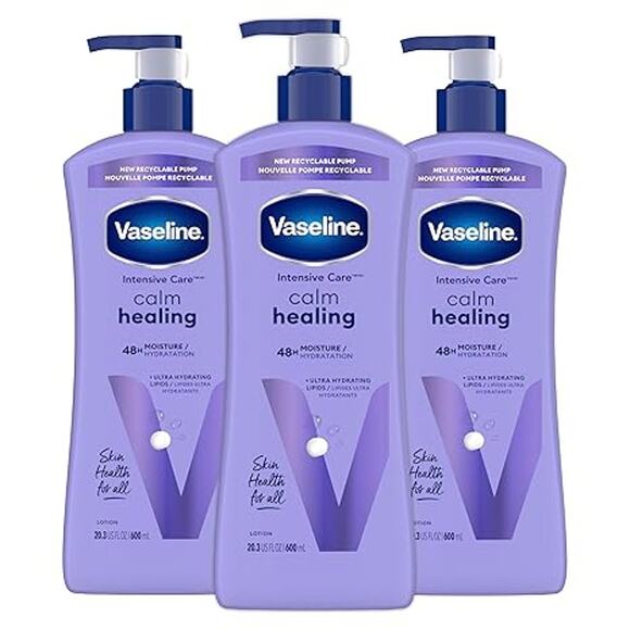 Vaseline Intensive Care Calm Healing Body Lotion 20.3 Fl Oz/ 600ml Set of 3 - Picture 1 of 7